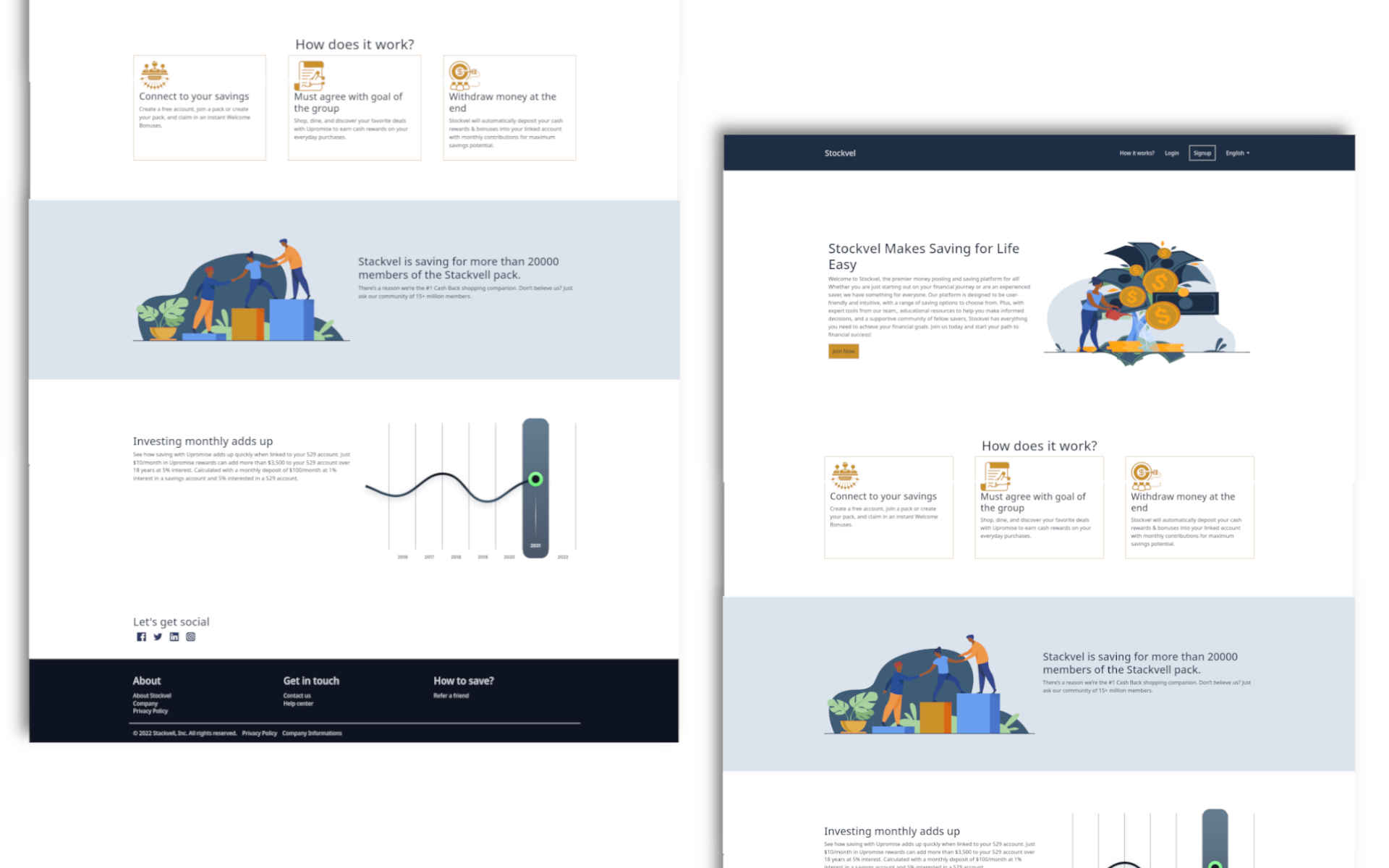 Financial website for saving